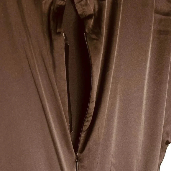 Nasty Gal High Neckline Feeling Fine Satin Dress - Picture 14 of 16